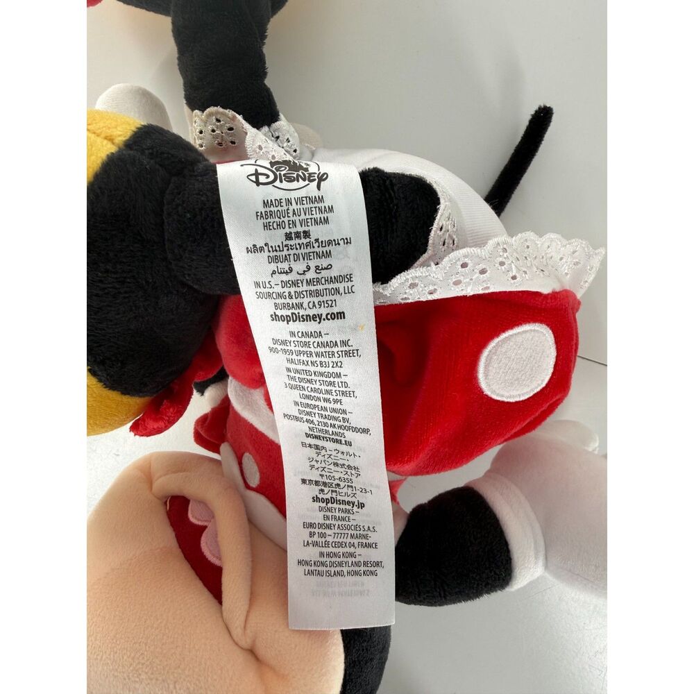 Disney Mickey Minnie Mouse Plush Set 2 Stuffed Toys Disney Store - Picture 6 of 11